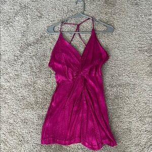 Elegant Magenta Dress
